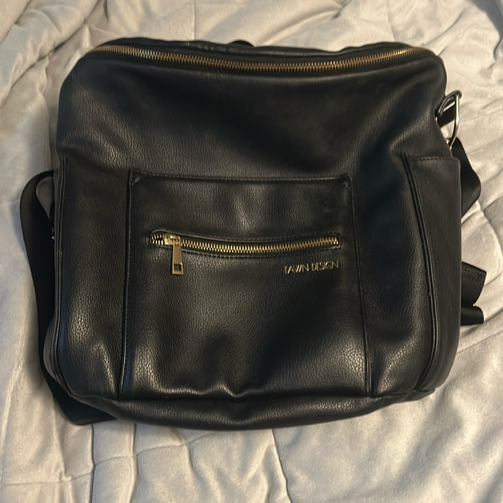 Fawn Black Diaper Bag